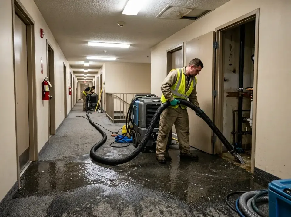 multi-unit-apartment-hallway-f-005 — frequently asked questions, Emergency Burst Pipe Water Extraction & Removal in Reliez V…